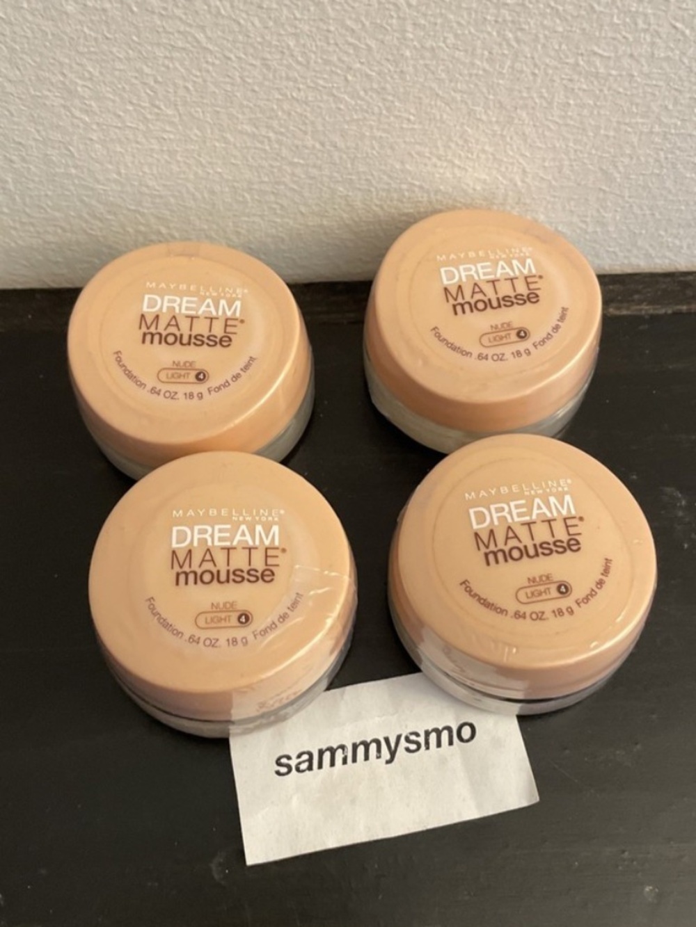 Maybelline Dream Matte Mousse Foundation Nude Light 4 New Sealed 0.64oz., x4